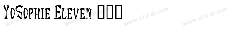 YoSophie Eleven字体转换